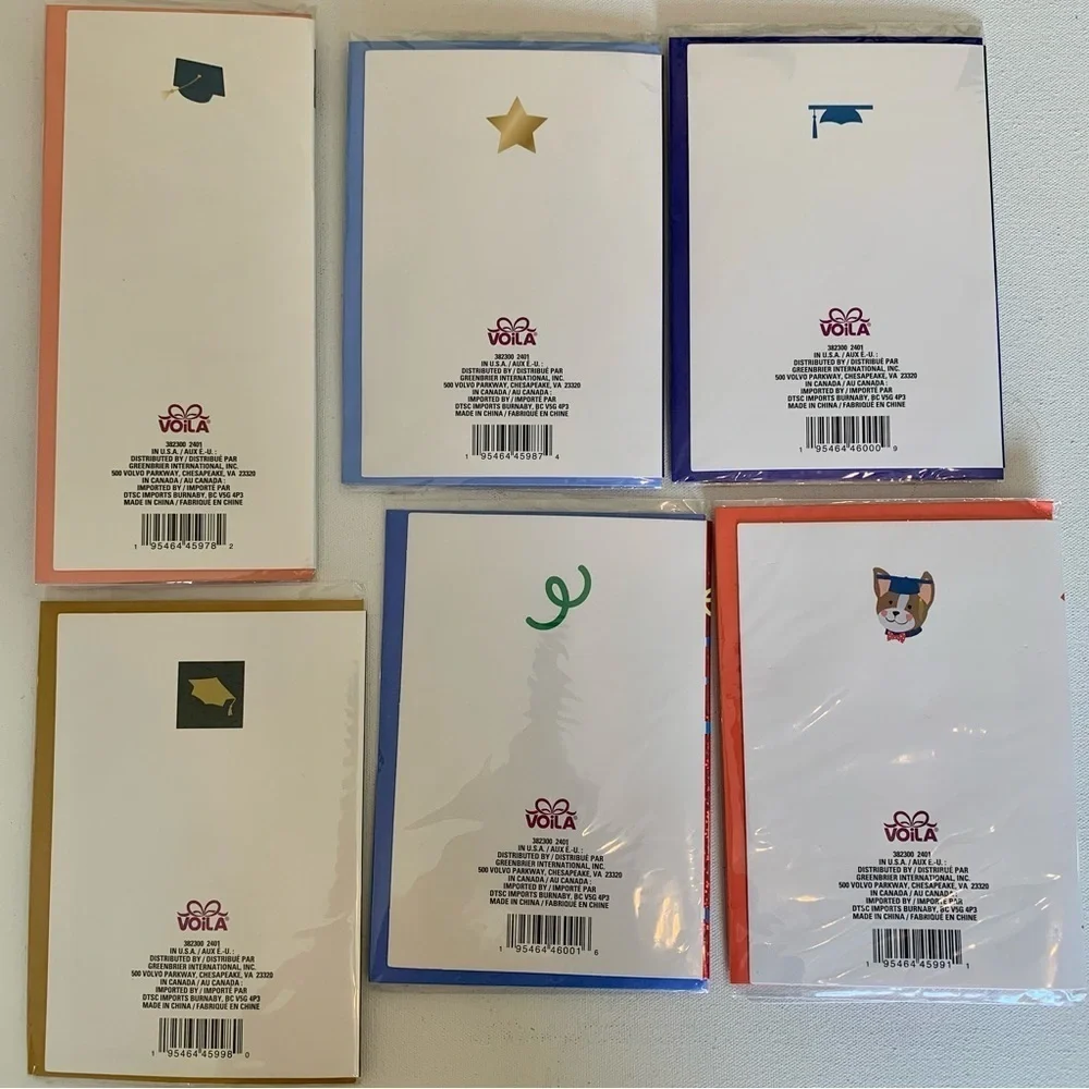 Graduation Cards Variety Pack Lot Colorful College High School Congratulations